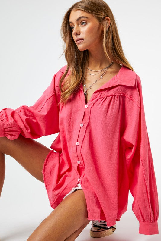 Stella Button Down Relaxed Fit Shirt