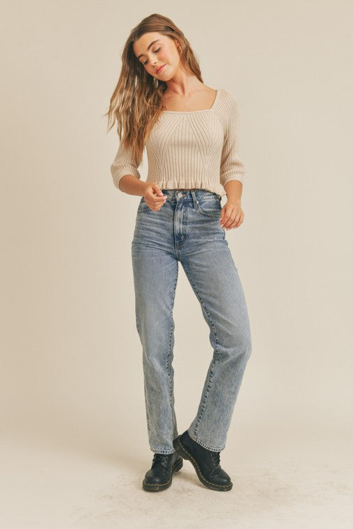 Charlotte Rib Knit Top