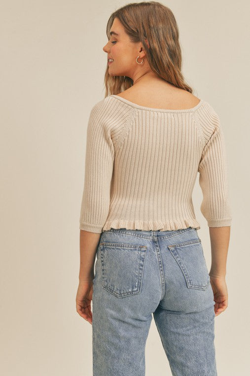 Charlotte Rib Knit Top