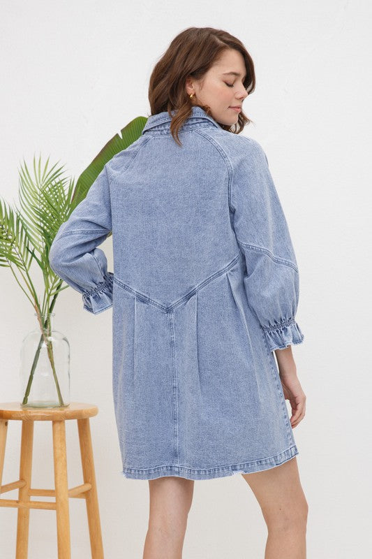 Colie Washed Denim Dress