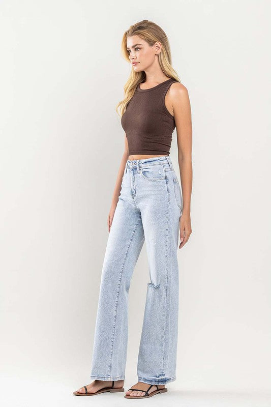 Katherine 90's Vintage Super High-Rise Flare Jeans