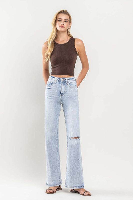 Katherine 90's Vintage Super High-Rise Flare Jeans