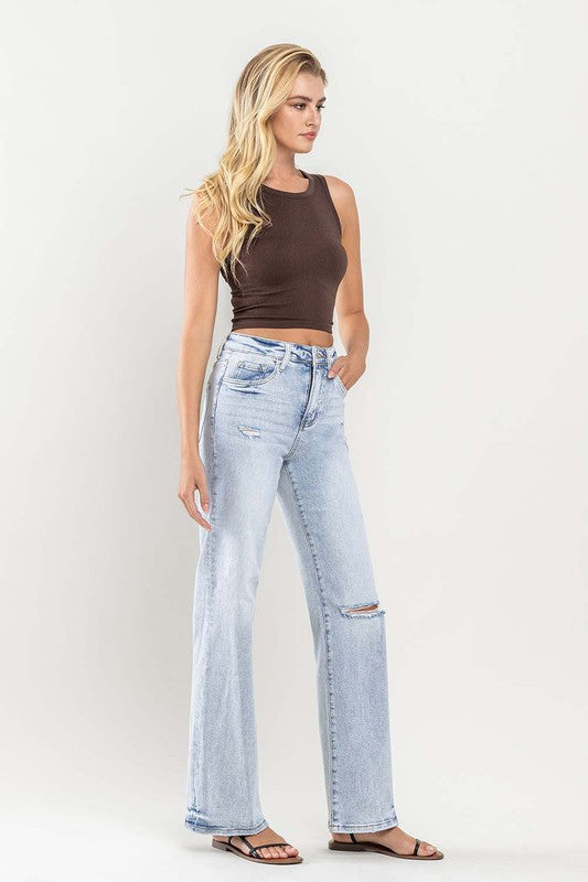 Katherine 90's Vintage Super High-Rise Flare Jeans