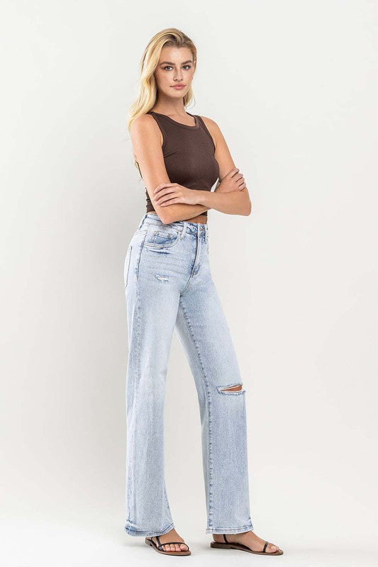 Katherine 90's Vintage Super High-Rise Flare Jeans