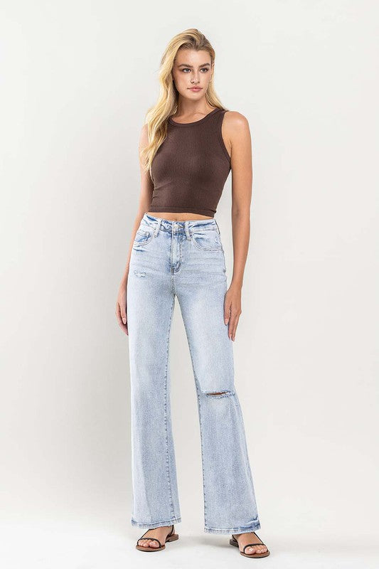 Katherine 90's Vintage Super High-Rise Flare Jeans