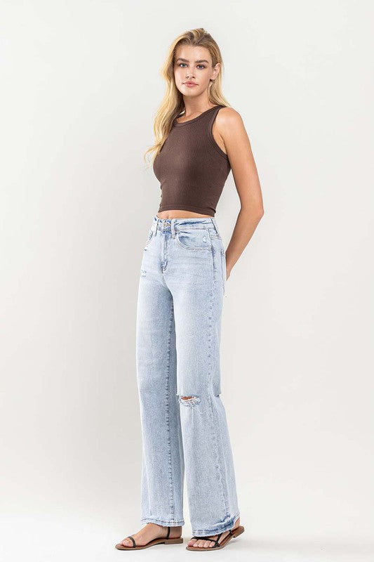 Katherine 90's Vintage Super High-Rise Flare Jeans