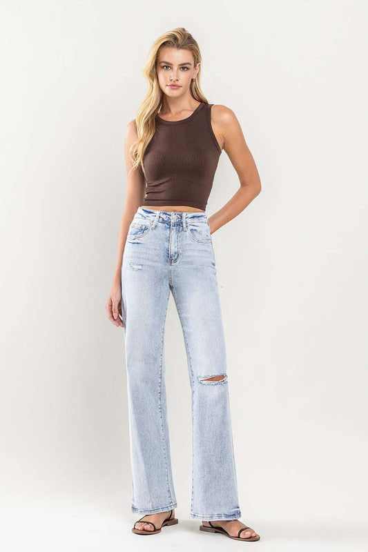 Katherine 90's Vintage Super High-Rise Flare Jeans