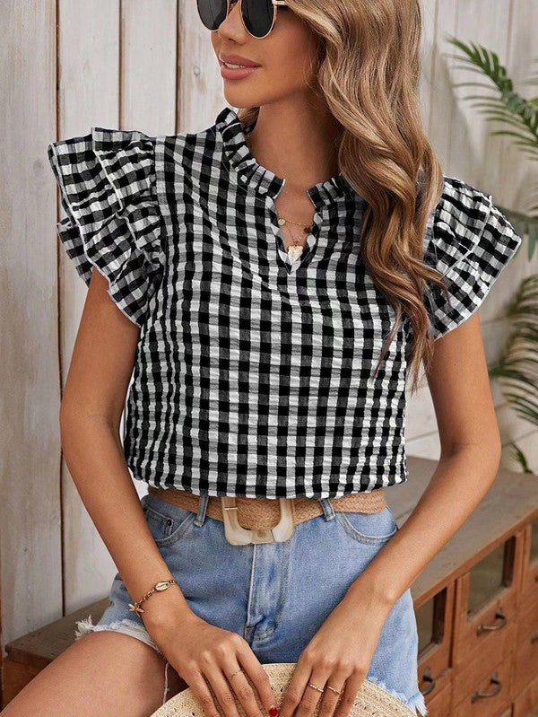 Casey Gingham blouse