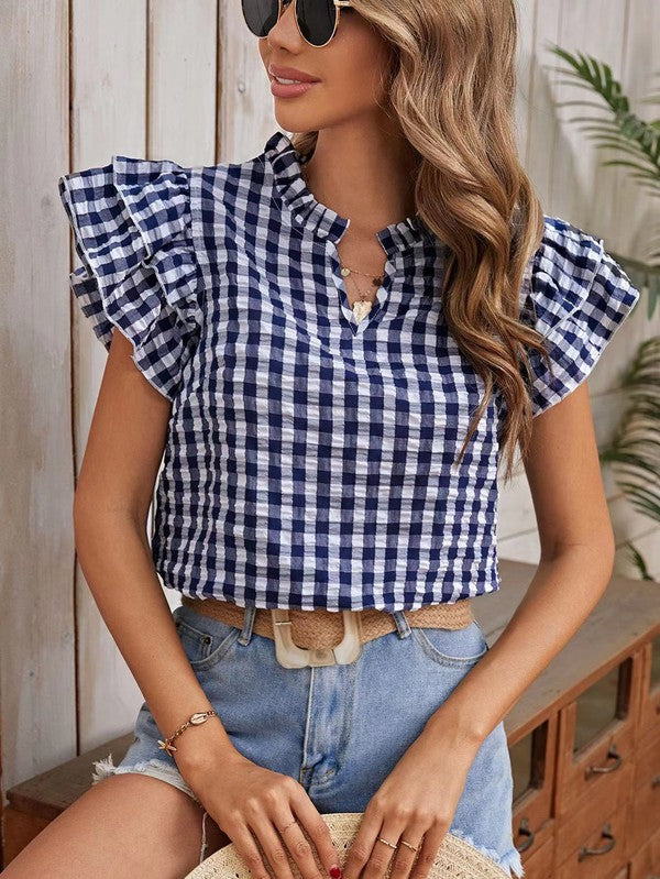 Casey Gingham blouse