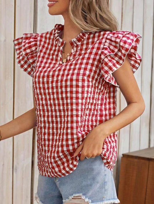 Casey Gingham blouse