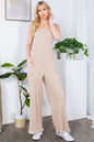 Lanie Wide Leg Premium Cotton Rib Overalls