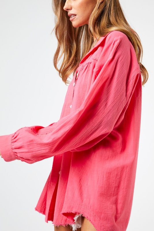 Stella Button Down Relaxed Fit Shirt