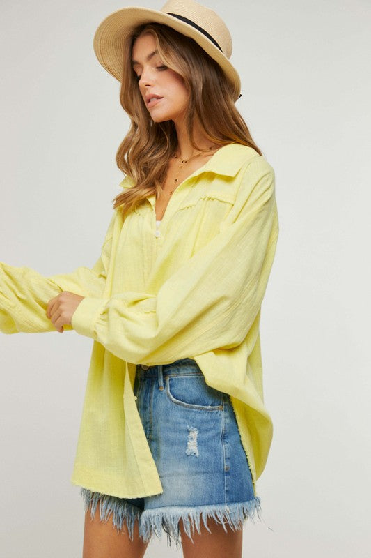 Stella Button Down Relaxed Fit Shirt