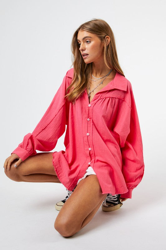 Stella Button Down Relaxed Fit Shirt