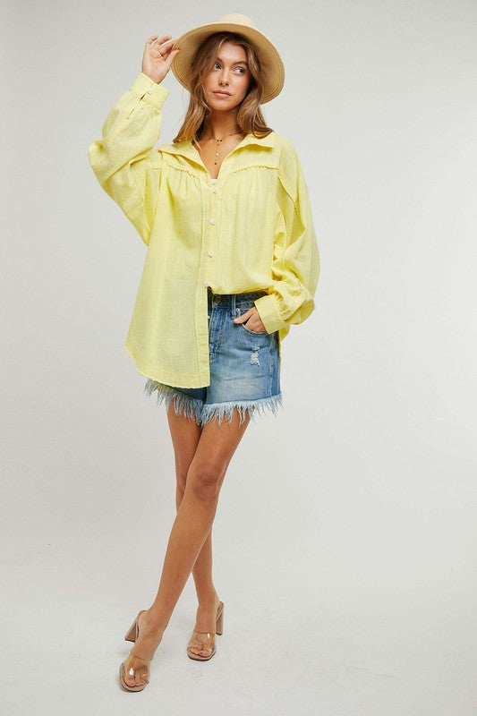 Stella Button Down Relaxed Fit Shirt